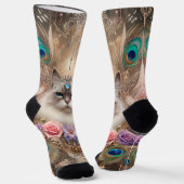 Chaussette Chaussettes d'équipage de chats Ragdoll (Angulaire)