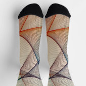 Chaussette Chaussettes d'équipage de conception géométrique (Haut)