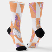 Chaussette Chaussettes d'équipage de conscience rose (Angulaire)