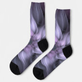 Chaussette Chaussettes d'équipage de couleur violette (Gauche)