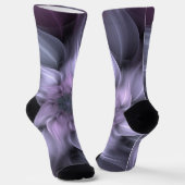 Chaussette Chaussettes d'équipage de couleur violette (Angulaire)