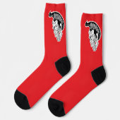 Chaussette Chaussettes d'équipage de crâne psycho (Gauche)