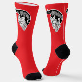 Chaussette Chaussettes d'équipage de crâne psycho (Angulaire)