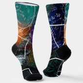 Chaussette Chaussettes d'équipage de Formule Mathématiques (Angulaire)