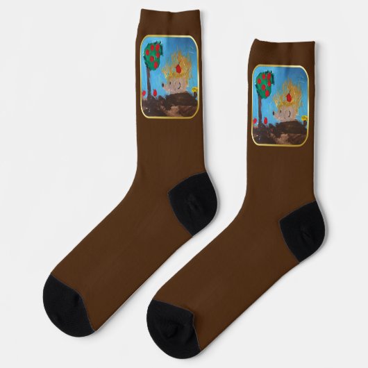 Chaussette Chaussettes d'équipage de hérisson (Gauche)