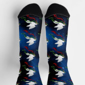 Chaussette Chaussettes d'équipage de la colombe blanche de No (Haut)