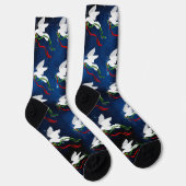 Chaussette Chaussettes d'équipage de la colombe blanche de No (Droite)