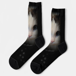 Chaussette Chaussettes d'équipage de la maman de chat personn