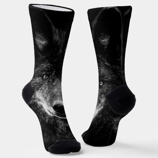 Chaussette Chaussettes d'équipage de loup noir (Angulaire)