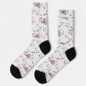 Chaussette Chaussettes d'équipage de motifs maritimes (Gauche)
