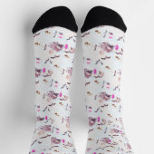 Chaussette Chaussettes d'équipage de motifs maritimes (Haut)