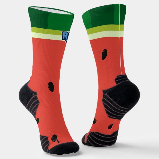 Chaussette Chaussettes d'équipage de pastèque ! (Angulaire)