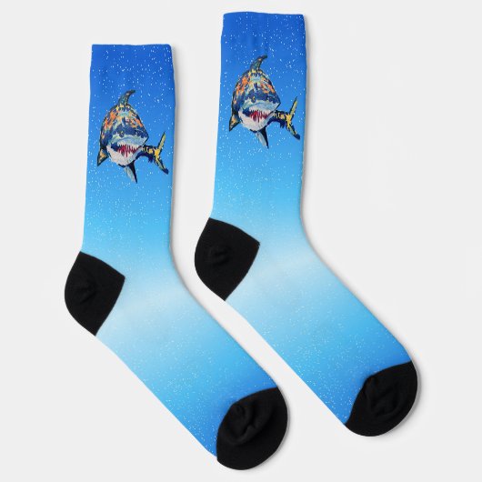 Chaussette Chaussettes d'équipage de requins (Droite)