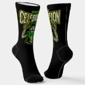 Chaussette Chaussettes d'équipage de squelette de célébration (Angulaire)