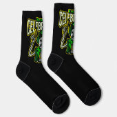 Chaussette Chaussettes d'équipage de squelette de célébration (Droite)