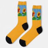 Chaussette Chaussettes d'équipage de tournesol (Gauche)