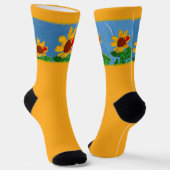 Chaussette Chaussettes d'équipage de tournesol (Angulaire)