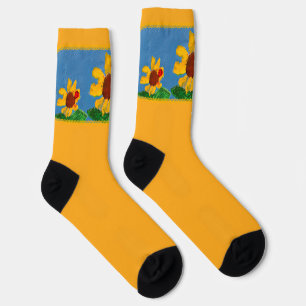 Chaussette Chaussettes d'équipage de tournesol