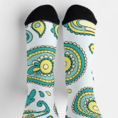 Chaussette Chaussettes d'équipage - Dessin Paisley Classique (Haut)
