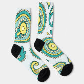 Chaussette Chaussettes d'équipage - Dessin Paisley Classique (Droite)