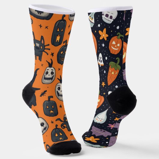Chaussette Chaussettes d'équipage d'Halloween (Angulaire)