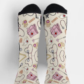 Chaussette Chaussettes d'équipage d'impression médicale (Haut)