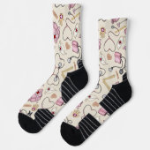 Chaussette Chaussettes d'équipage d'impression médicale (Gauche)