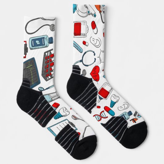 Chaussette Chaussettes d'équipage d'impression Médicale uniqu (Droite)