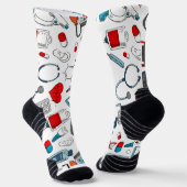 Chaussette Chaussettes d'équipage d'impression Médicale uniqu (Angulaire)