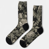 Chaussette Chaussettes d'équipage Dramatiques, Vertes et Noir (Gauche)