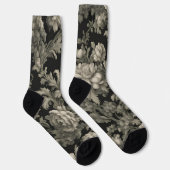 Chaussette Chaussettes d'équipage Dramatiques, Vertes et Noir (Droite)