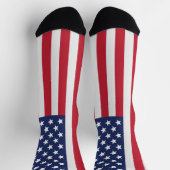 Chaussette Chaussettes d'équipage du drapeau américain - Patr (Haut)