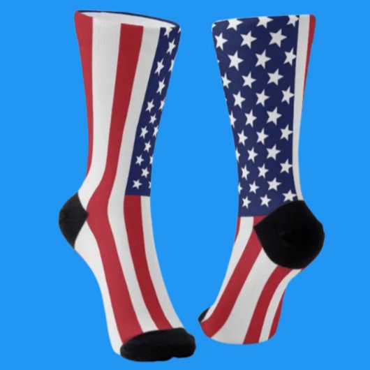 Chaussette Chaussettes d'équipage du drapeau américain - Patr