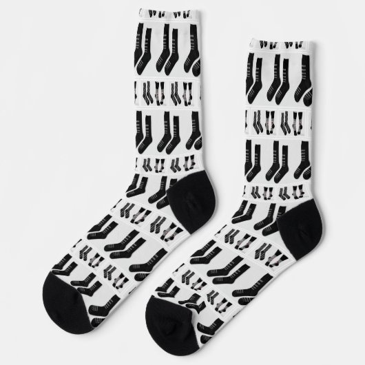 Chaussette Chaussettes d'équipage du logo Socks (Gauche)