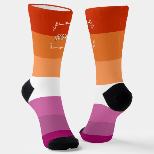 Chaussette Chaussettes d'équipage du mois de la fierté « L'am (Angulaire)
