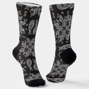 Chaussette Chaussettes d'équipage - Élégance Paisley Classiqu