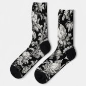 Chaussette Chaussettes d'équipage en marbre monochrome (Gauche)