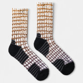 Chaussette Chaussettes d'équipage filet beige (Droite)