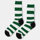 Chaussette Chaussettes d'équipage Green Stripes (Gauche)