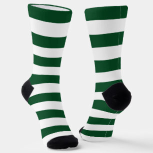 Chaussette Chaussettes d'équipage Green Stripes