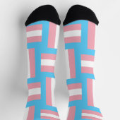 Chaussette Chaussettes d'équipage inspirées de Trans Pride (Haut)