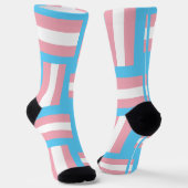 Chaussette Chaussettes d'équipage inspirées de Trans Pride (Angulaire)