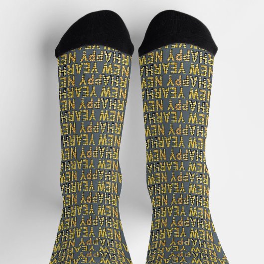 Chaussette Chaussettes d'équipage Jaune HNY (Haut)