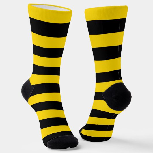 Chaussette Chaussettes d'équipage Jaune/Noir (Angulaire)