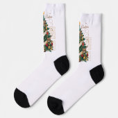 Chaussette Chaussettes d'équipage - Joyeux Noël (Gauche)