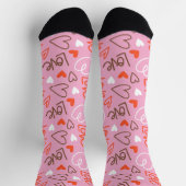 Chaussette Chaussettes d'équipage Love Scribbled (Haut)