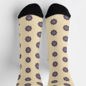 Chaussette Chaussettes d'équipage Mandala en verre coloré (Haut)