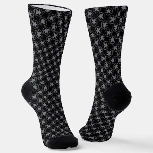 Chaussette Chaussettes d'équipage Meeple Grey Art (Angulaire)