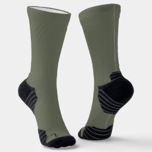 Chaussette Chaussettes d'équipage Moss Green pour femmes - St