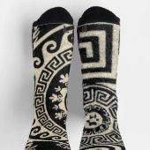Chaussette Chaussettes d'équipage motif noir et blanc (Haut)